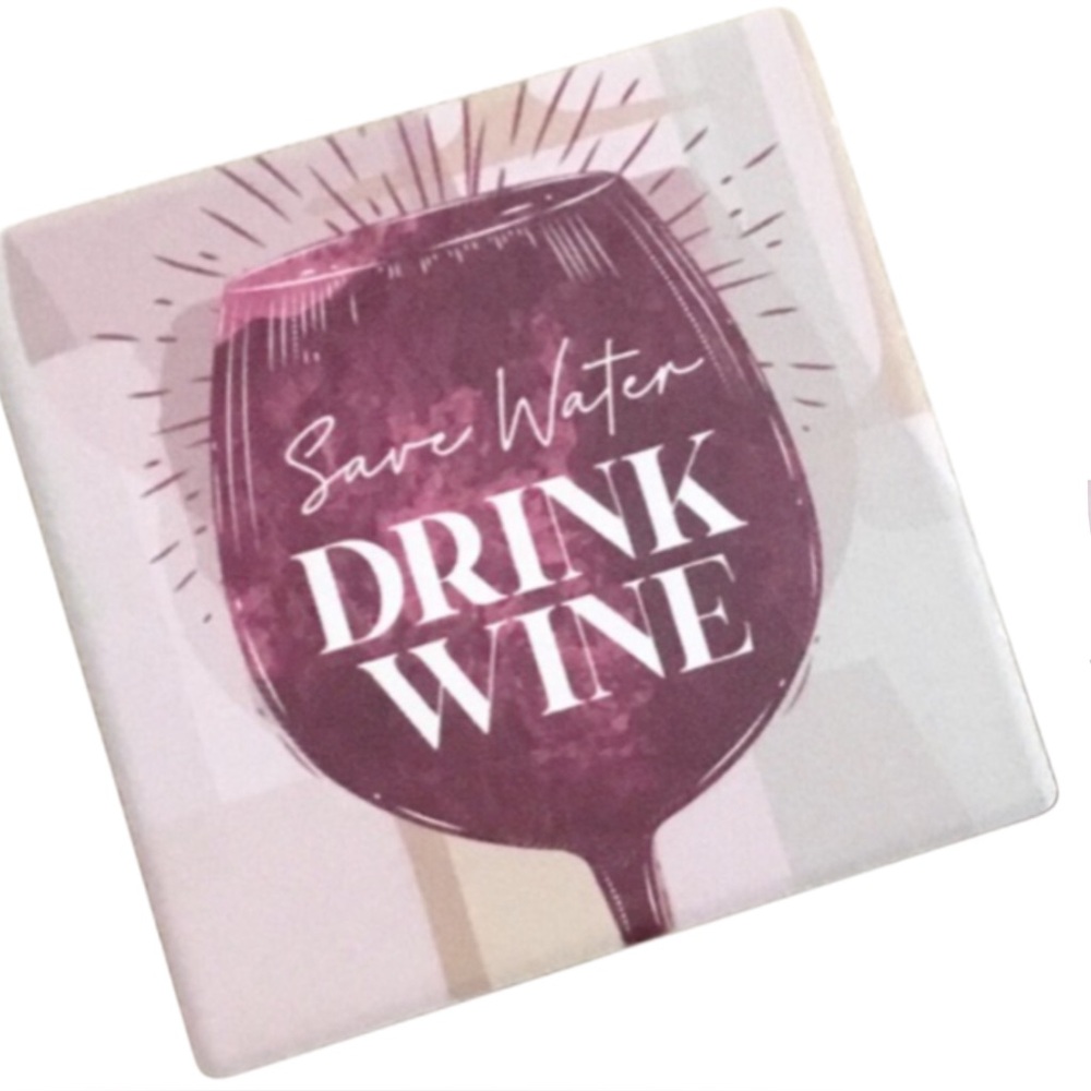 🔥$5 Bundled🔥 Save Water Drink Wine Drink Coasters